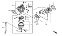 Part Location Diagram of 16221-883-800 Honda Lawn Mower Carburetor Gasket